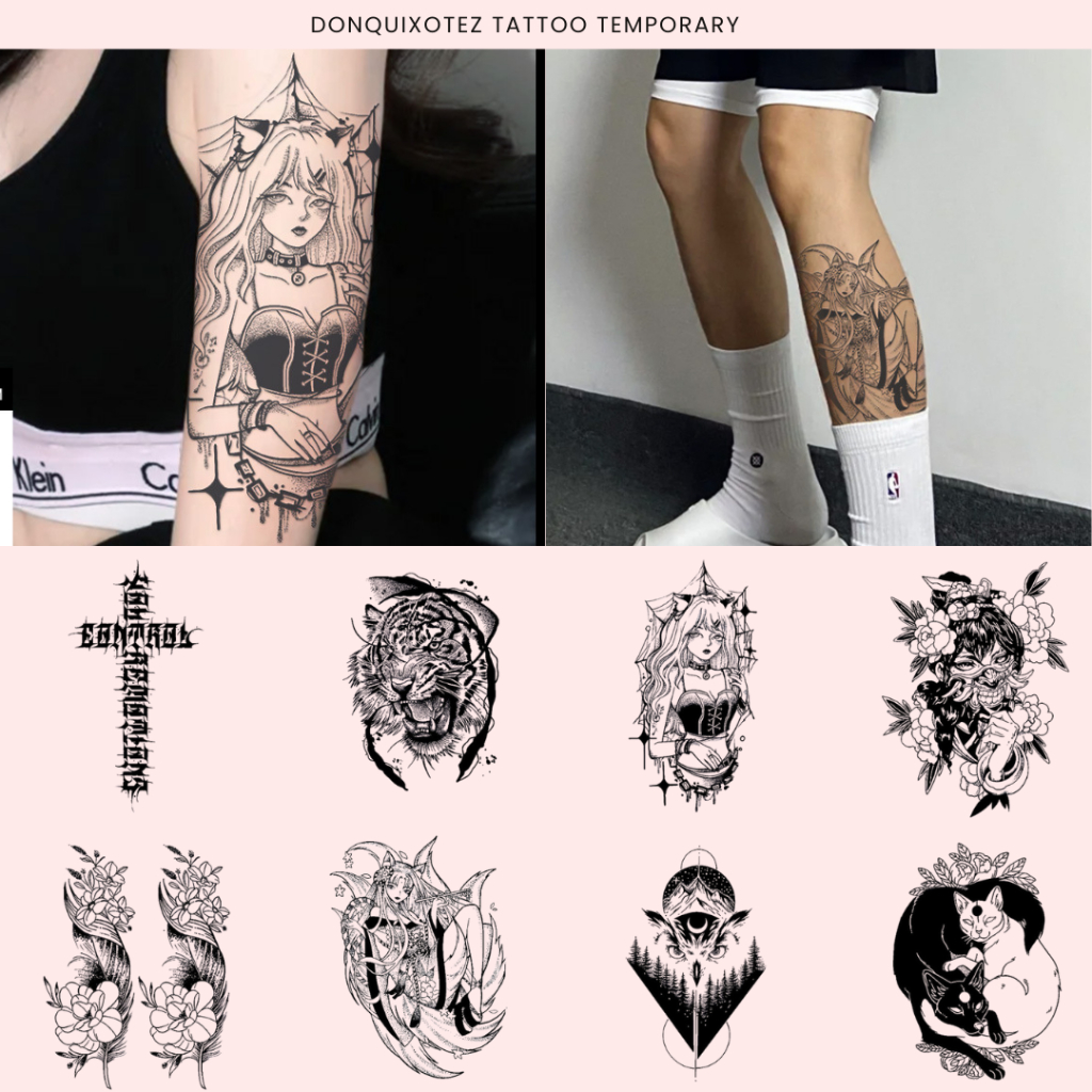 PREMIUM TATTOO TEMPORARY FRUIT INK 11x18 CM TATO TEMPORER SEMI PERMANEN TAHAN LAMA 15 HARI WATERPROO