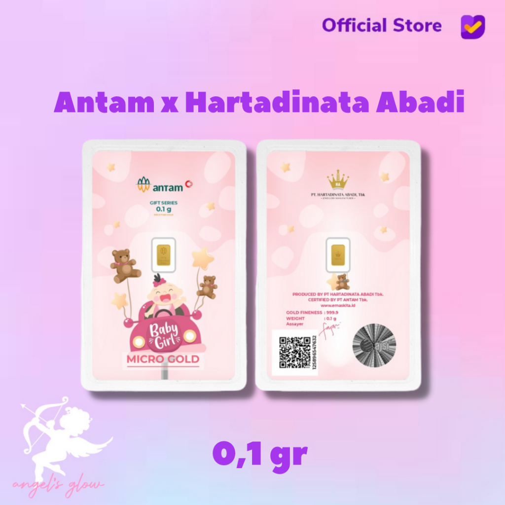 Micro Gold Antam Hartadinata 0.1 & 0.25 Baby Girl 03