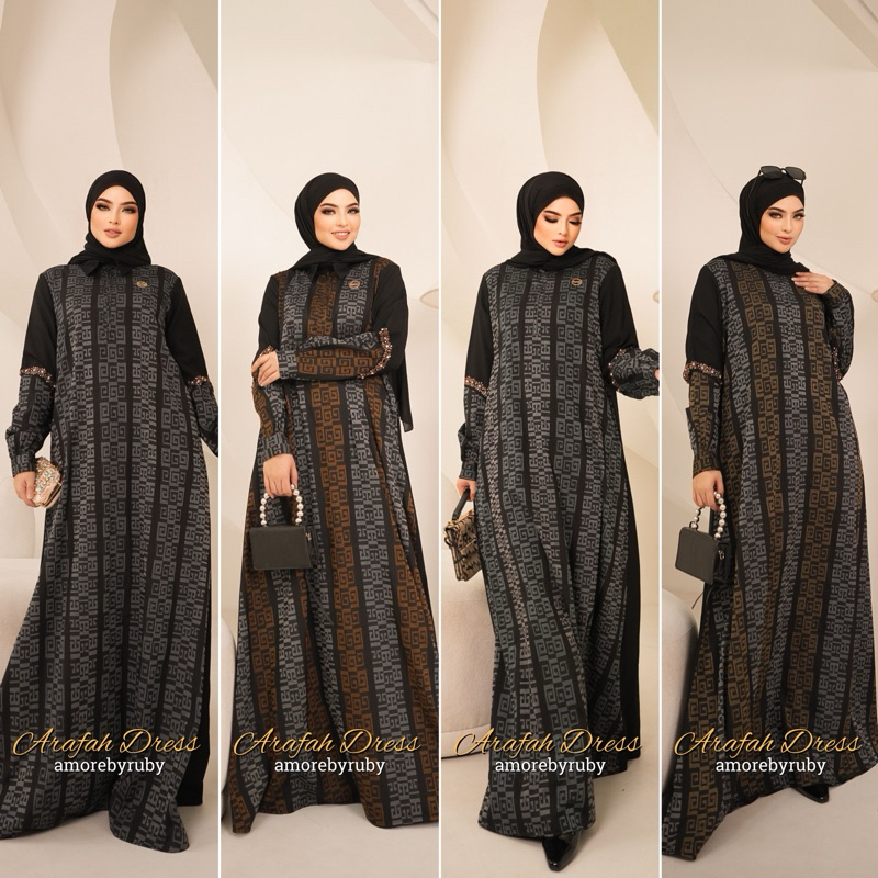 ARAFAH DRESS AMORE BY RUBY ORI GAMIS TERBARU DRESS MUSLIM BAJU MUSLIM