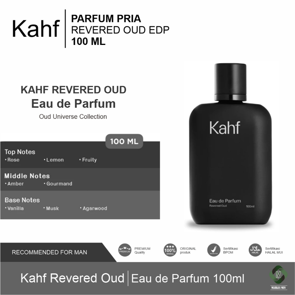 Kahf Revered Oud Eau de Parfum 100 ml - Parfum Pria EDP