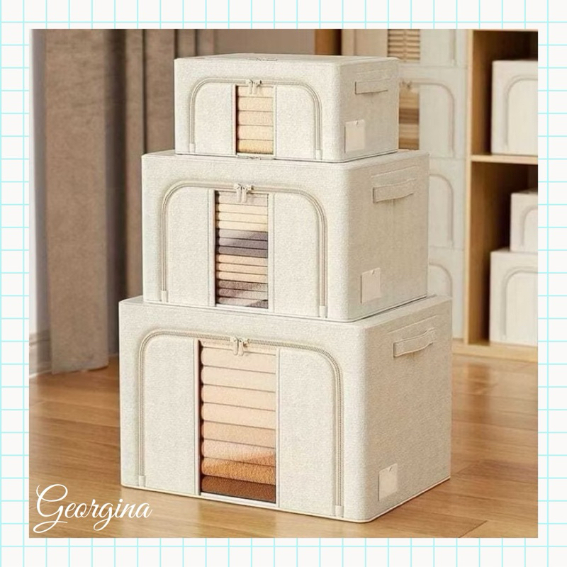 STORAGE BOX Kotak Penyimpanan Besar Pakaian Serbaguna Mainan Box Tahan Lembab Storage Box Baju Besar