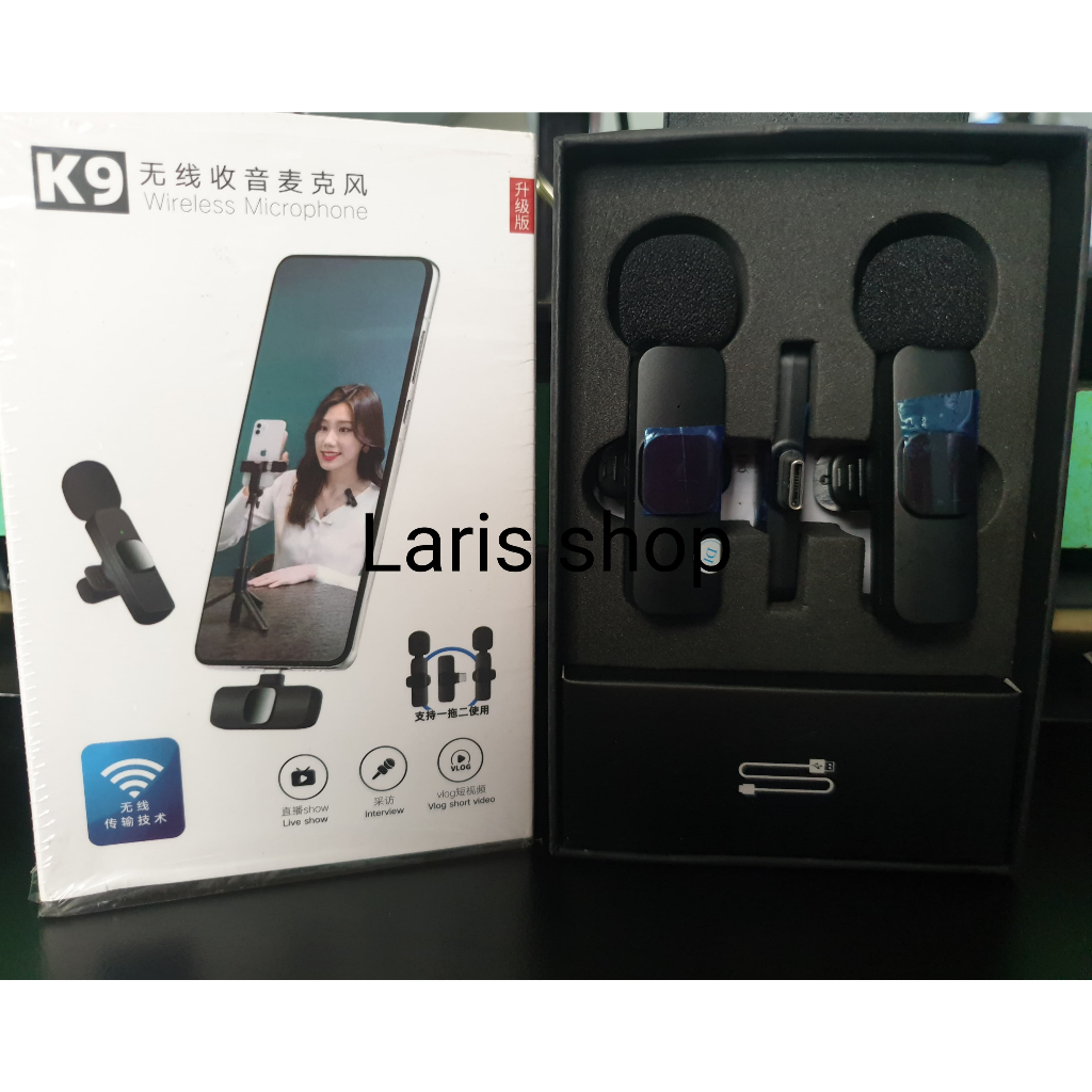 MICROPHONE MIC CLIP ON WIRELEES BLUETOOTH K9