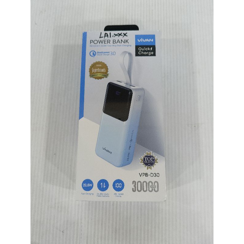 power bank vivan VPB-D30 30000mAh