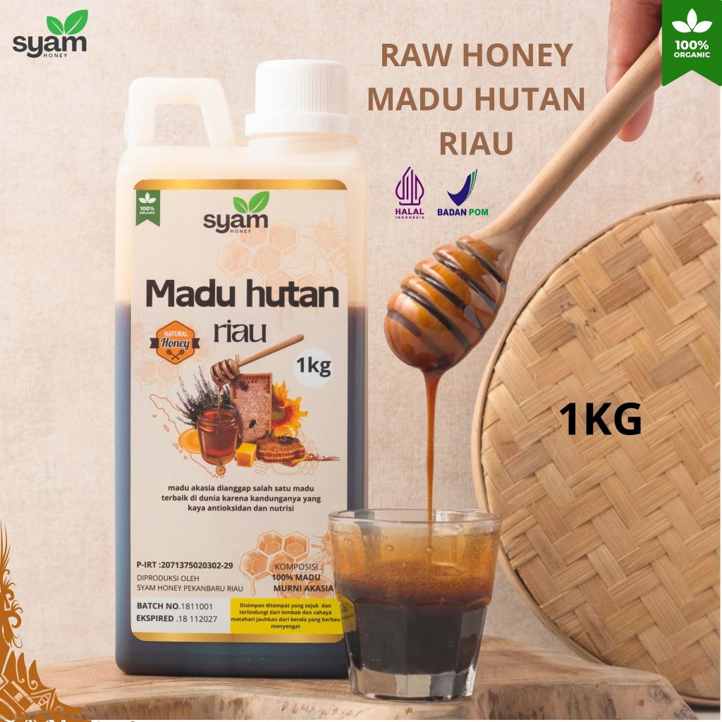 

Madu Hutan Riau murni 1 kg syam honey