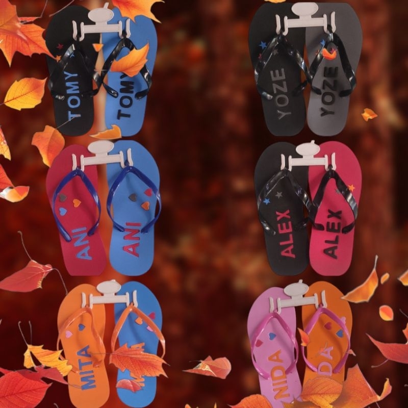 SANDAL NAMA / SANDAL CUSTOM / SANDAL WISATA / SANDAL SELEN