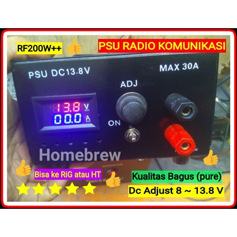 Power Supply DC 13.8V 30A Untuk Radio RiG atau HT (DC adjust)