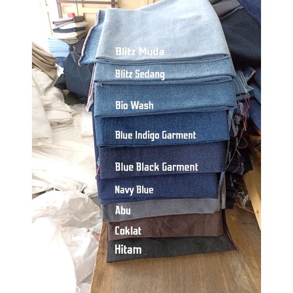 KODE K73D KAIN DENIM BAHAN WASH NON STRETCH TEBAL DENIM WASHING JEANS WASHING TEBAL TIDAK MELAR