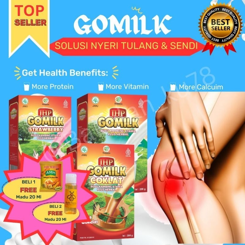 

(BELI 2 GRATIS MADU) GOMILK SUSU KAMBING ETAWA MENYEMBUHKAN NYERI SENDI LUTUT