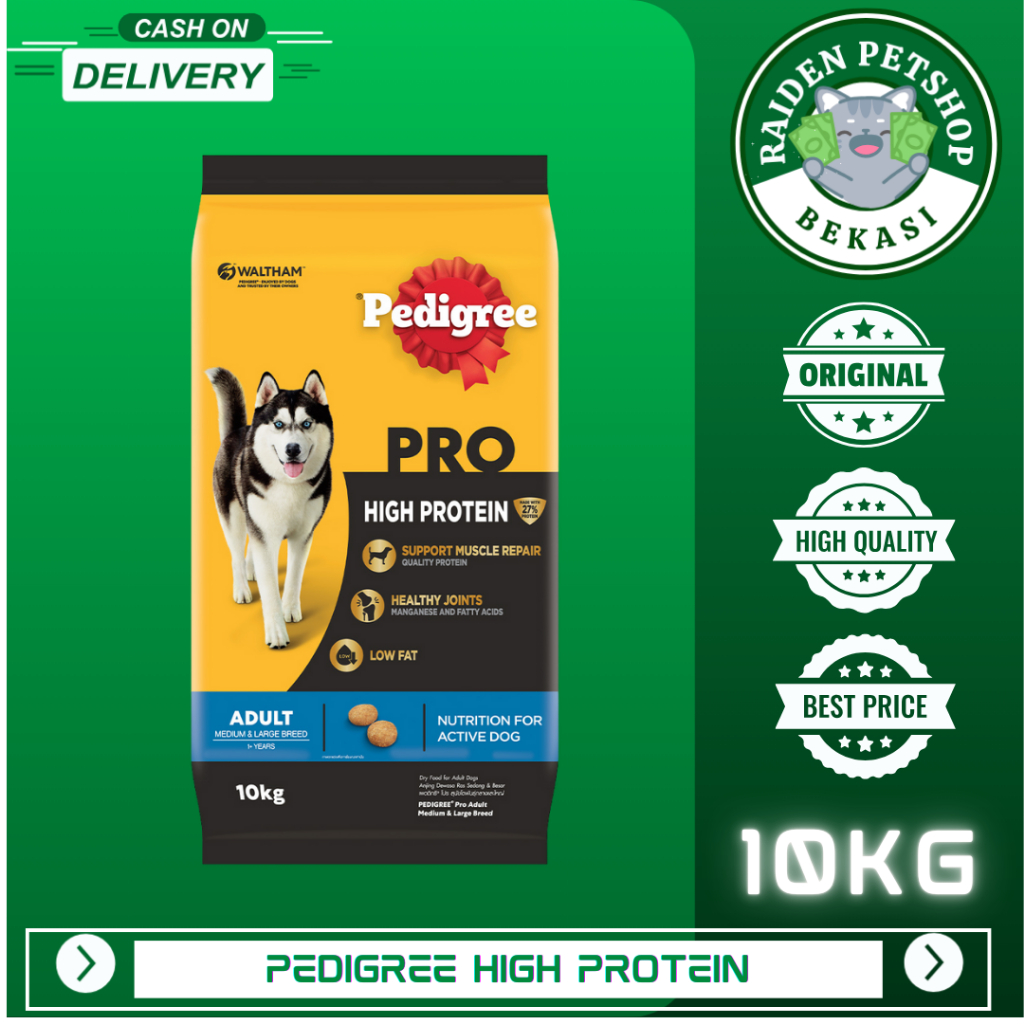 Pedigree Pro High Protein Adult Medium & Large Breed 10kg