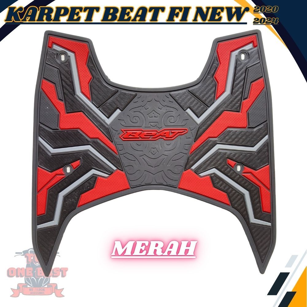 Alas Kaki Motor Beat Fi New 2020 2021 2022 2023 2025 Karpet Beat Cbs Iss deluxe street(motif carbon)