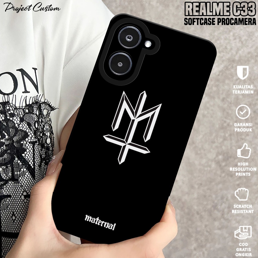 Softcase Hp Realme C33 - Case Hp Realme C33 ( MTRNL ) Silikon Hp Realme C33 - Casing Hp Realme C33 -
