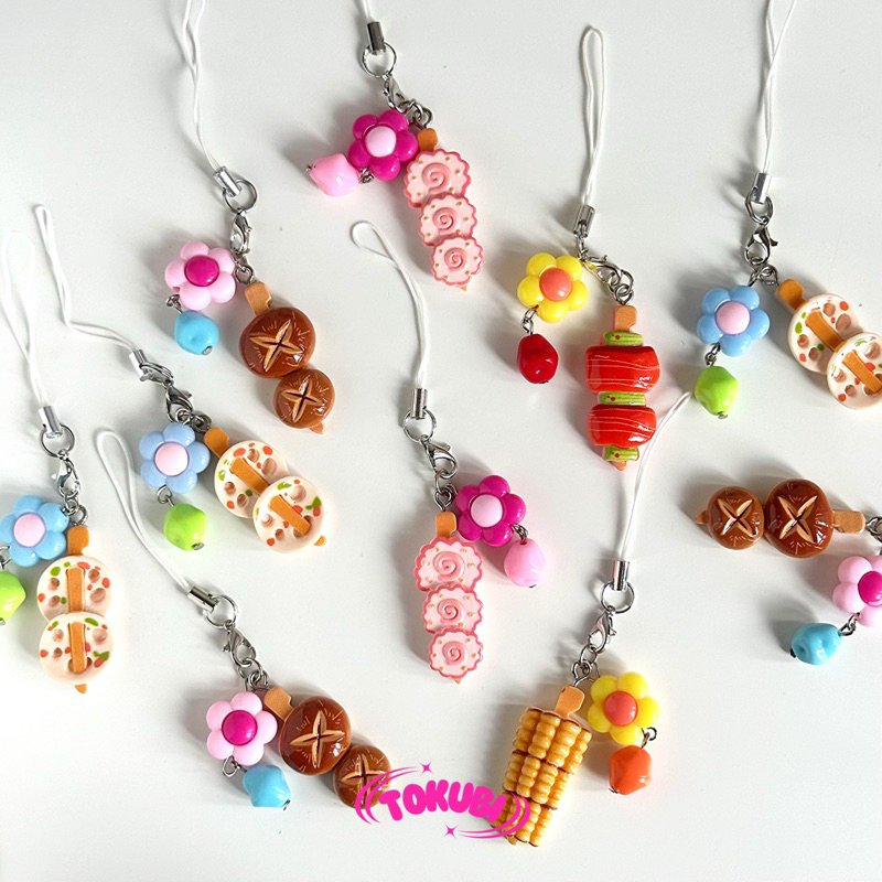 TOKUBI Food Series Phone Bag Charm Makanan Lucu Gantungan HP / Tas