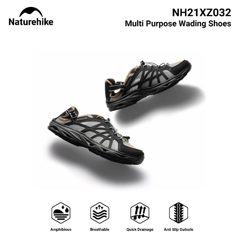 SEPATU AIR NATUREHIKE NH21XZ032 OUTDOOR WADING SHOES WATERSPORT SHOES SEPATU RENANG RAFTING SNORKELI