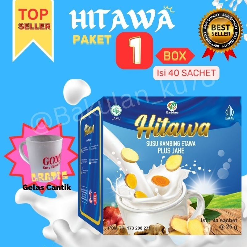 

(FREE GELAS) HITAWA SACHET SUSU KAMBING ETAWA MENGATASI NYERI SENDI