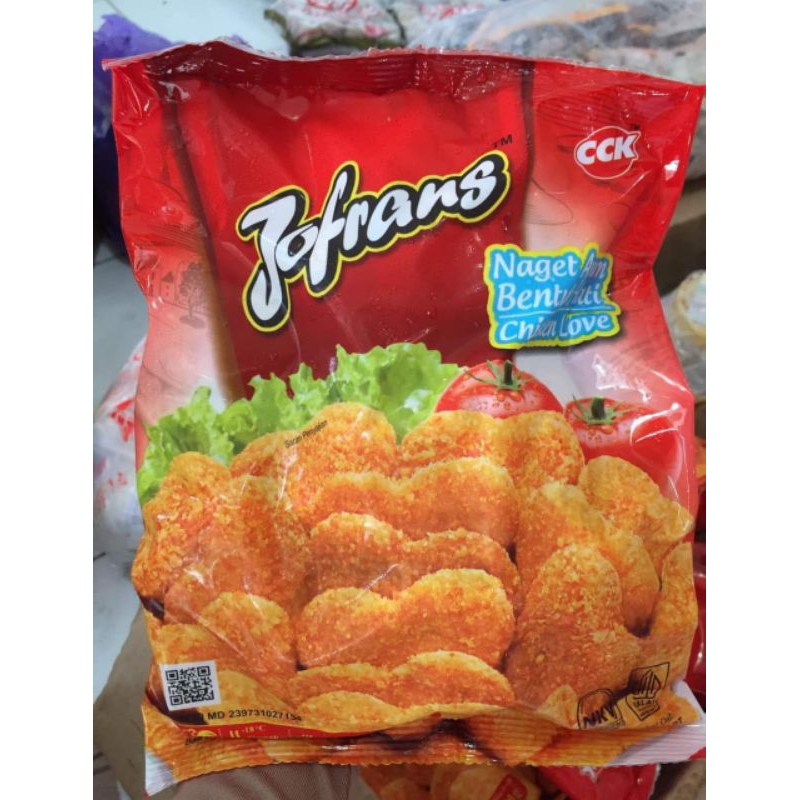 

Naget Ayam bentuk hati jofran 500g