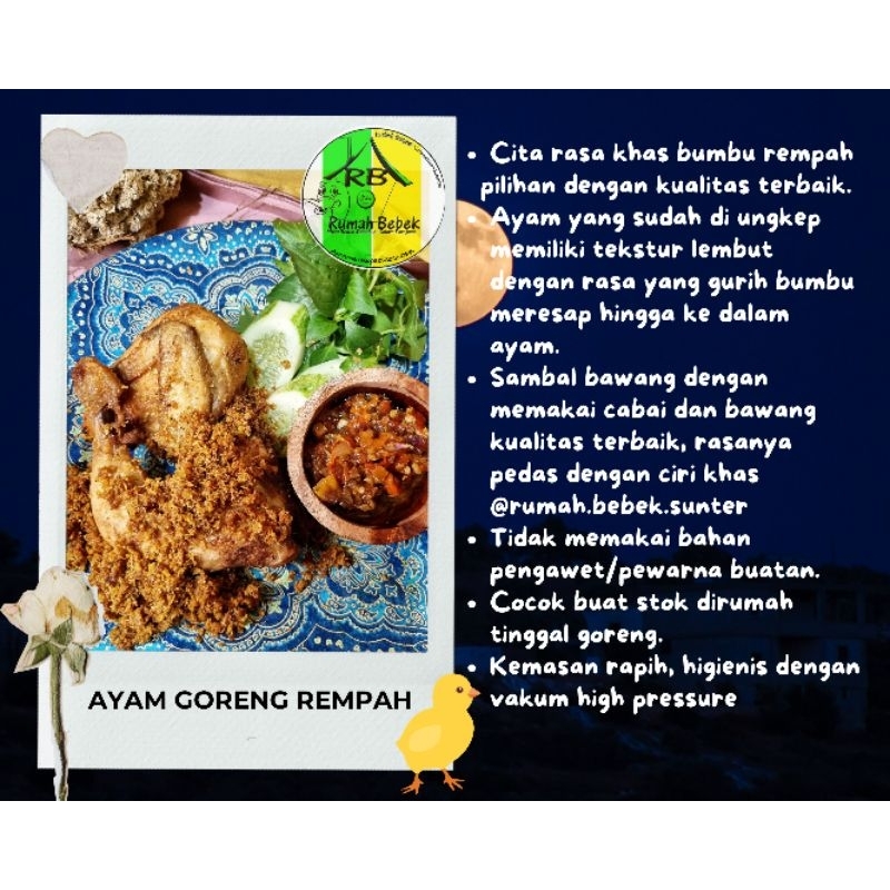 

AYAM UNGKEP BUMBU REMPAH TINGGAL GORENG