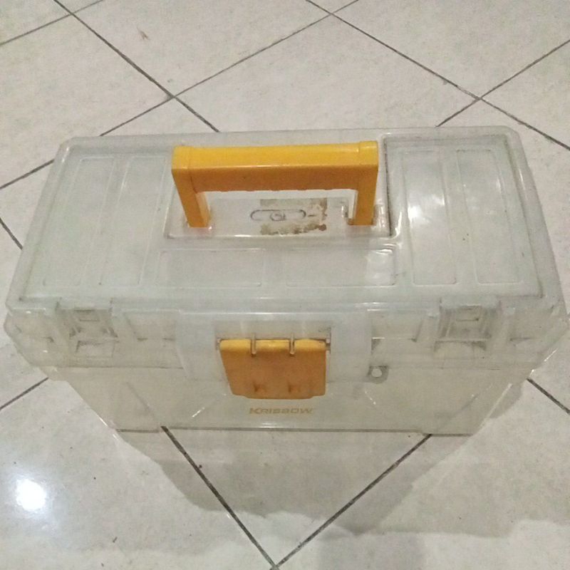 Plastic Transparant Tool Box, Krisbow