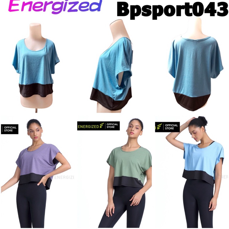 KODE C76S BJsport43 cropped top baju sport olahraga energized M L