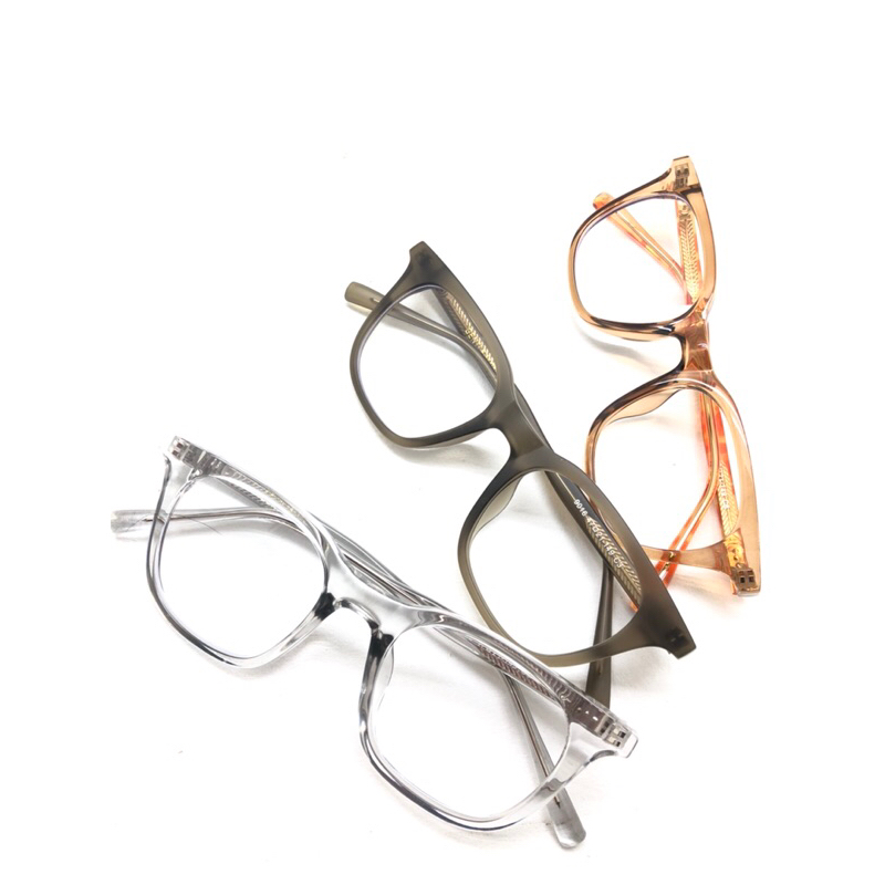 Kacamata Wanita pria Model Kotak Kecil Unisex Lensa Photocormic Minus