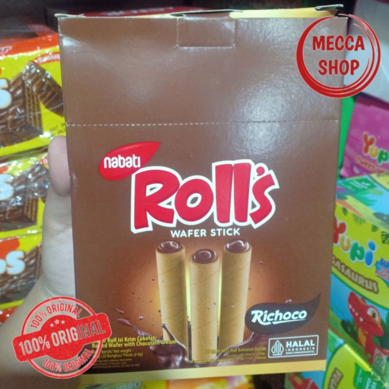 

NABATI ROLLS COKLAT 1 PACK ISI 20 PCS