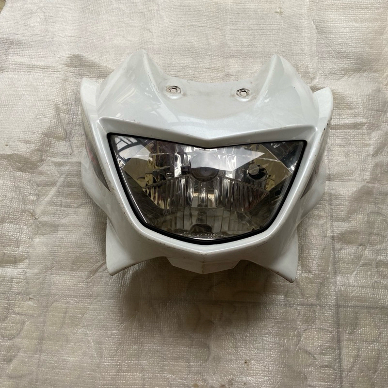 KEPALA REFLEKTOR LAMPU DEPAN NINJA 150 R BARONG ORIGINAL LAMPU DEPAN NINJA R BATOK PUTIH