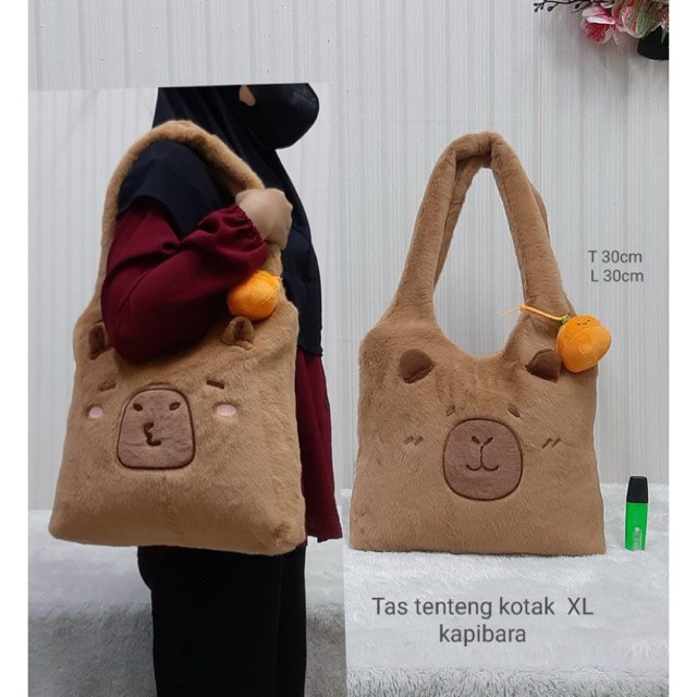Tote Bag Kapibara - Tas Tenteng Kapibara XL