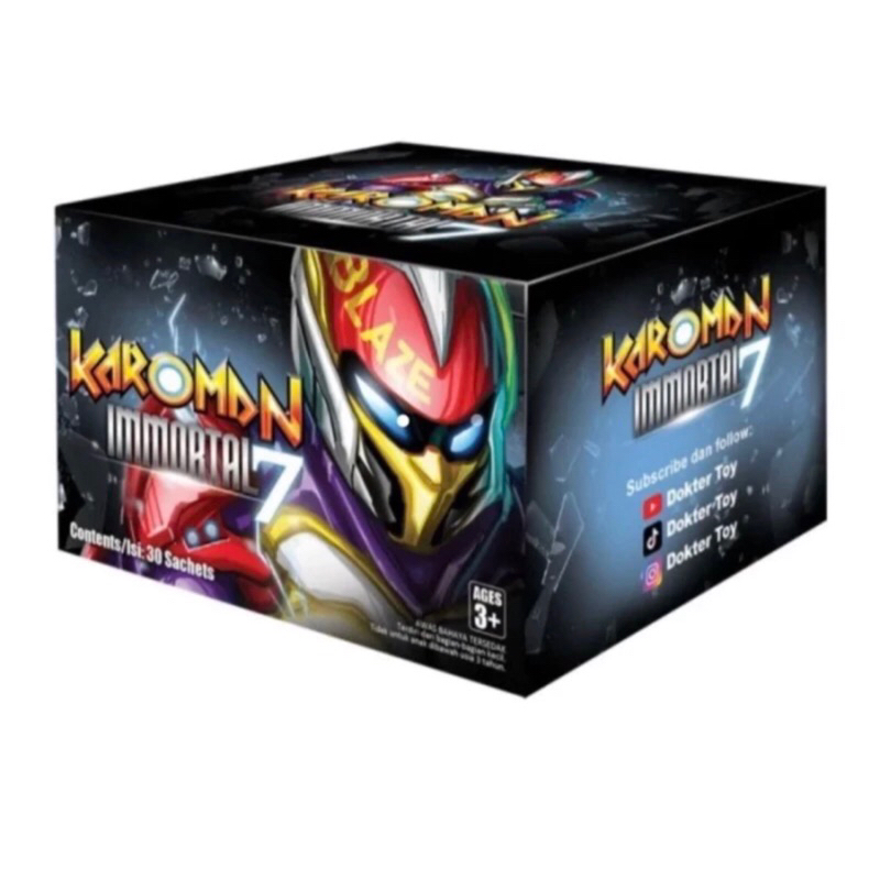 1 Box Puzzle 3D Karoman Immortal 7/6 Isi 30 Sachet  (random 6 dan 7)