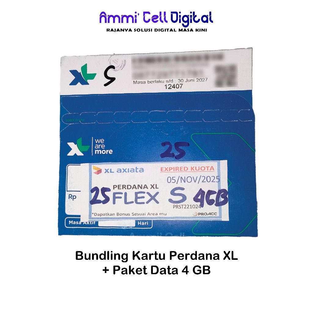 Bundling Kartu Perdana XL Murah + Paket Data 4 GB - Kartu XL Bonus Kuota