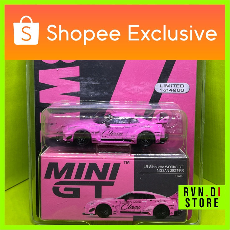 Minigt Nissan R35 Class Pink LB Silhouette Works GT 35GT RR Mini GT
