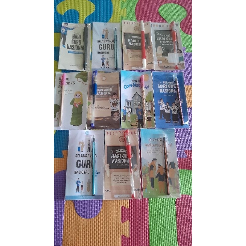 

Kado hari guru | souvenir hari guru | buket hari guru | buket bulpoin | kado unik murah minimalis