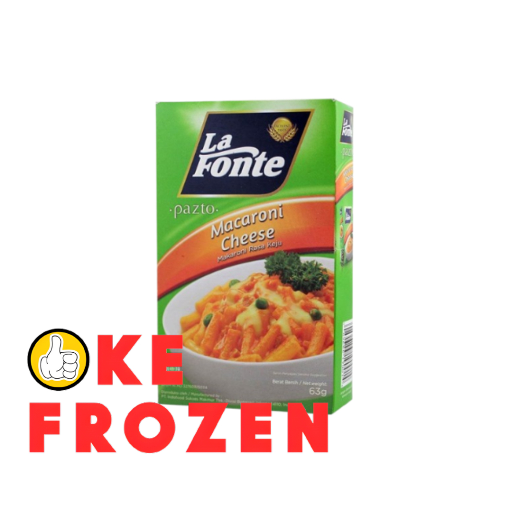 

MAKARONI PASTA LA FONTE /MAKARONI KEJU MACARONI WITH CHEESE 63GR