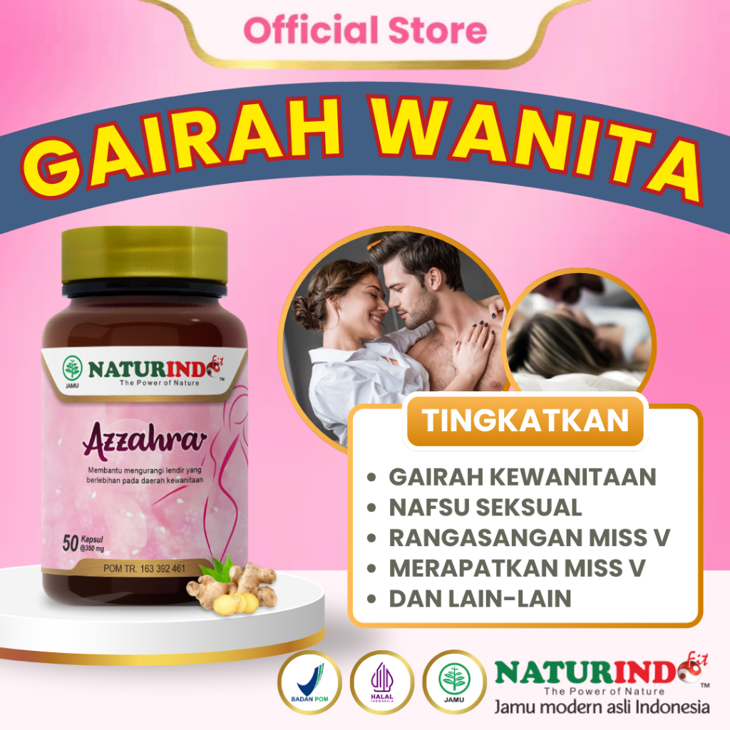 [BPOM] NATURINDO - AZZAHRA Obat Penambah Gairah Wanita Ampuh Seksual Wanita Tahan Lama