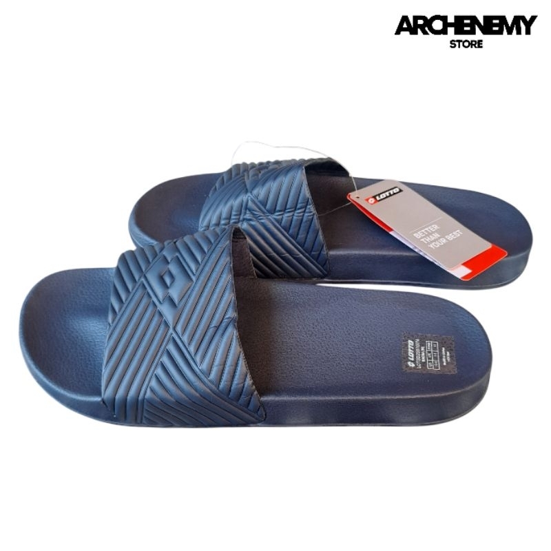 Sandal Lotto Badia Navy Slide Original Sport Station