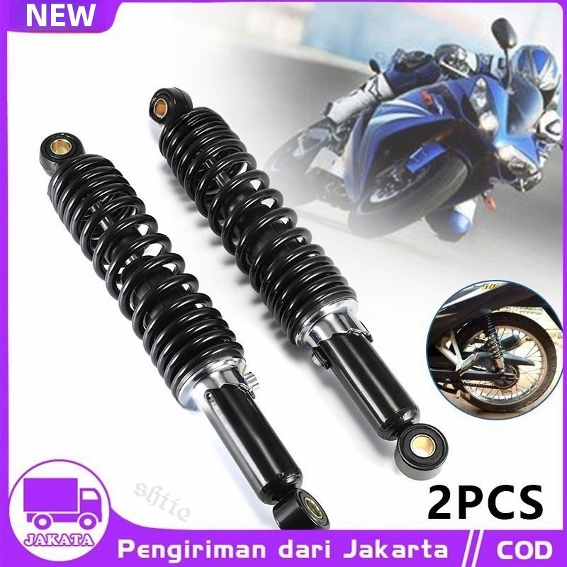 2 buah peredam kejut transportasi kargo berat. Peredam kejut belakang hidrolik yang dimodifikasi Per