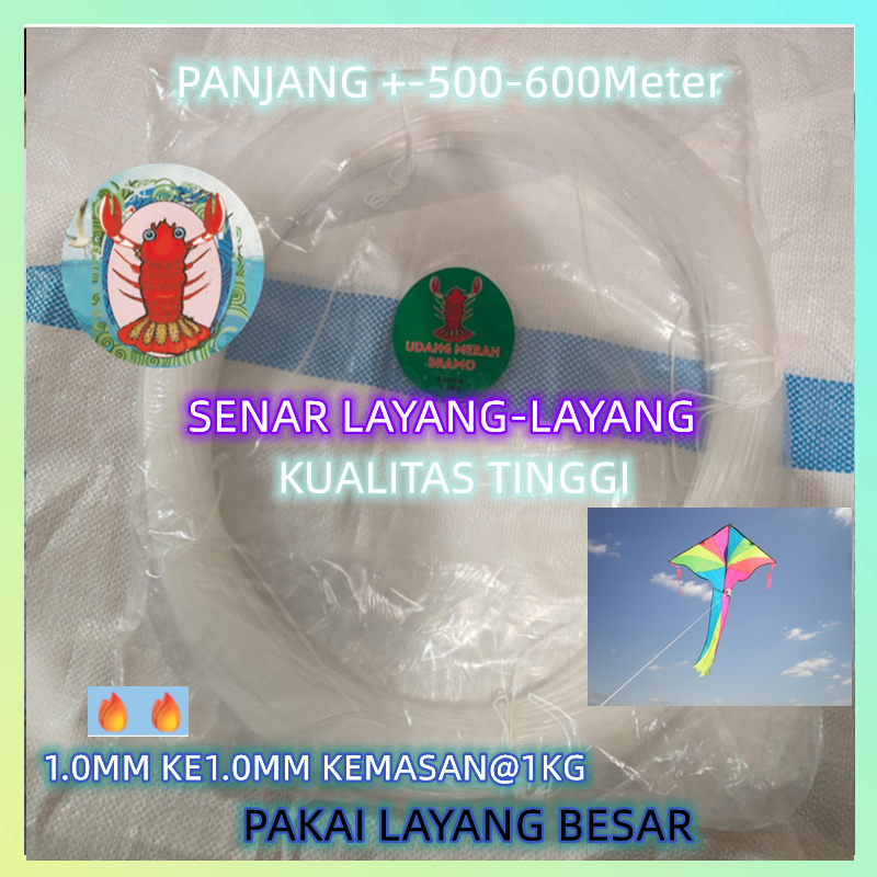 Senar Layang-Layang Senar Pancing Kiloan / Senar Layangan Berbagai Ukuran 1,0 mm MURAH GROSIR / kg