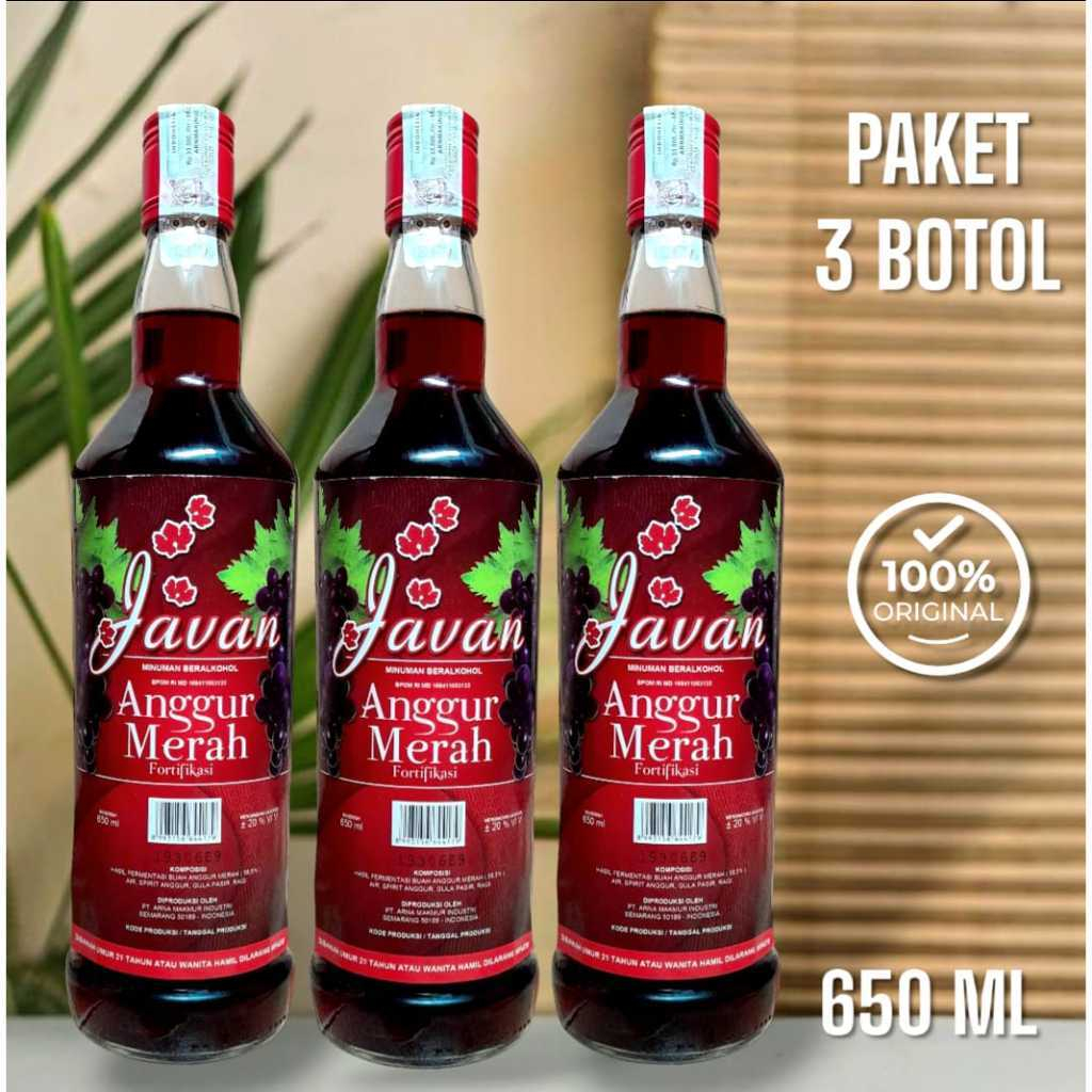 

( Paket 3 Pcs ) Jamu Tradisional A-M Merah Javan - 650 ml