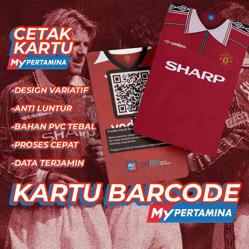 

KARTU PERTAMINA MANCHESTER UNITED BARCODE MYPERTAMINA JERSEY MU