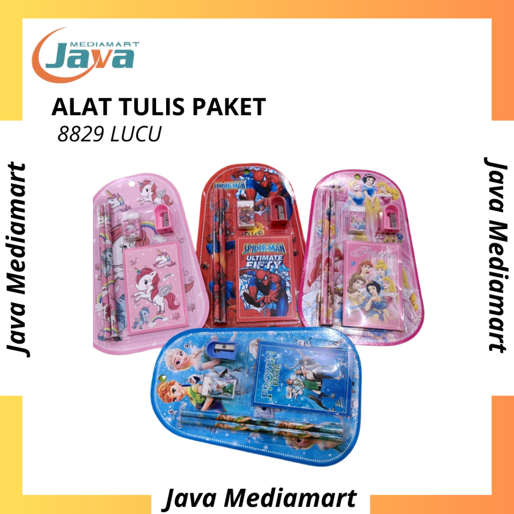 

Paket alat tulis anak anak karakter lucu 8829 murah