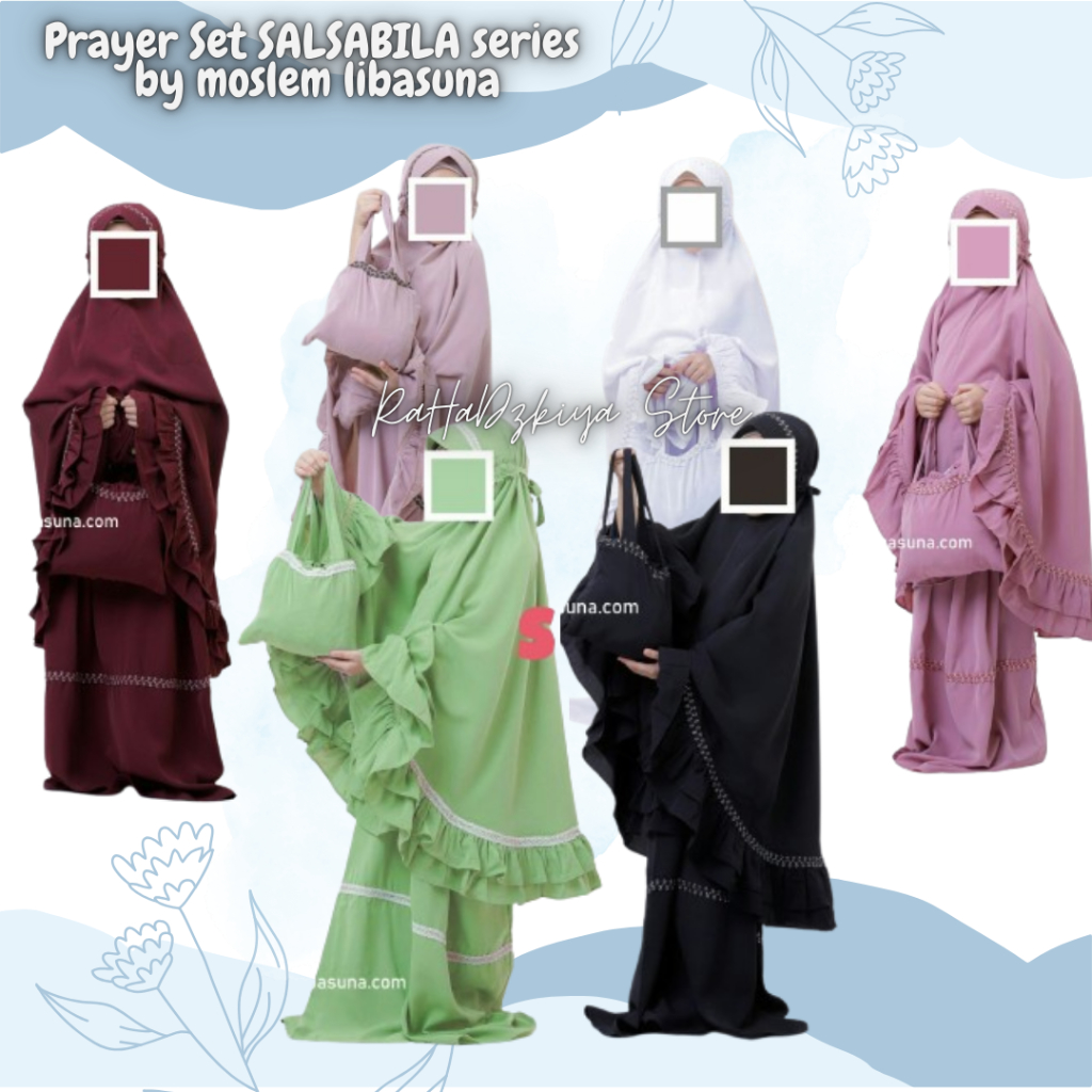 Mukena anak mukena remaja ready stok Salsabila by Moslem Libasuna bs COD