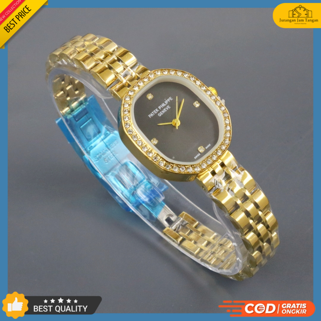 Jam Tangan Wanita Fashion Patek Philippe 3364 Strap Rantai Bisa Bayar Ditempat - COD - Grosir