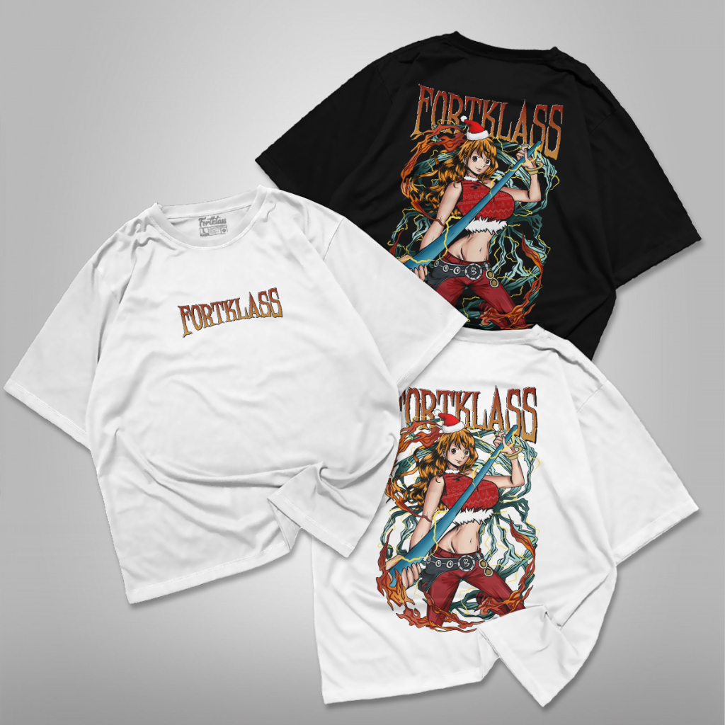 FortKlass Kaos Oversize NAMI CHRISTMAS T-Shirt Cowok Premium Kaos Pria Lengan Pendek Jumbo