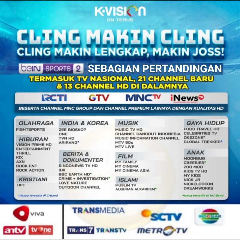 Paket cling K vision | cling 12 | cling 6 | kuota Telkomsel