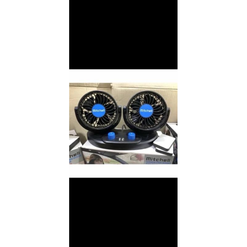 KIPAS ANGIN MOBIL TRUK KIPAS ANGIN MOBIL UNIVERSAL KIPAS ANGIN MOBIL BEBAS Kipas Mobil Mitchell 2USB