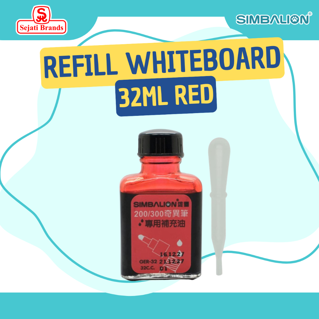 

Simbalion Whiteboard Refill ink 32ml Red