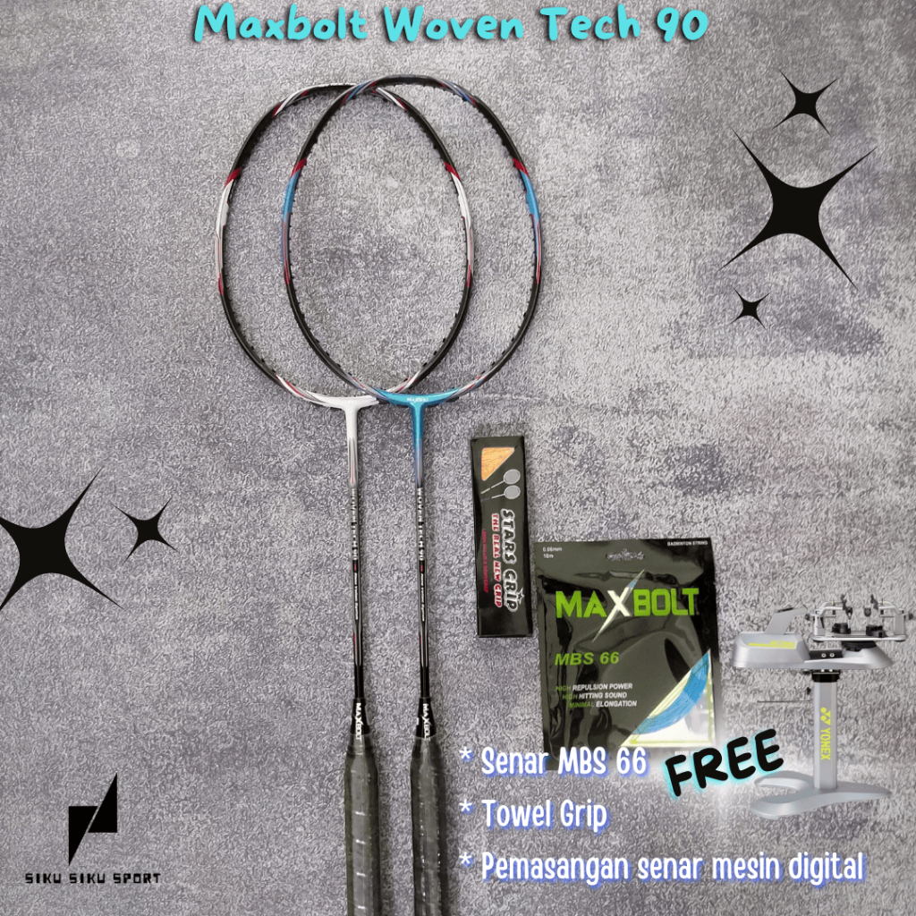 Raket Badminton Maxbolt Woven Tech 90