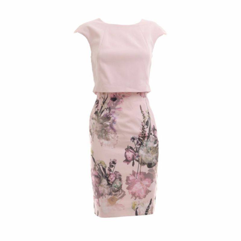 Ted Baker Pink Midi Dress
