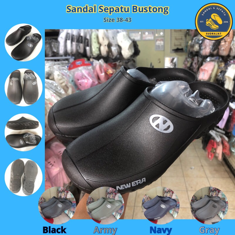 sepatu sandal bustong karet pria original