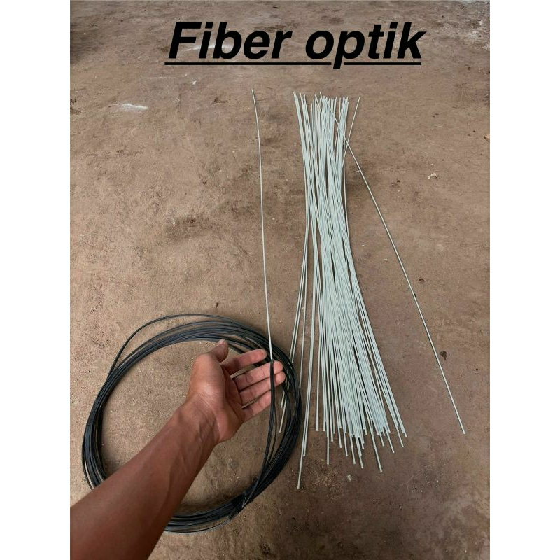 Fiber Optik 100% Bahan Joran Wader/Mentahan Fiber Optik 100cm