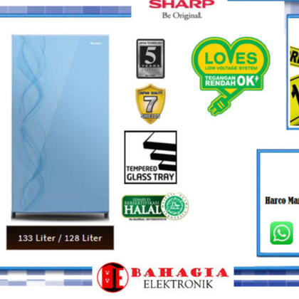 SHARP KULKAS SJ-N162D-AB