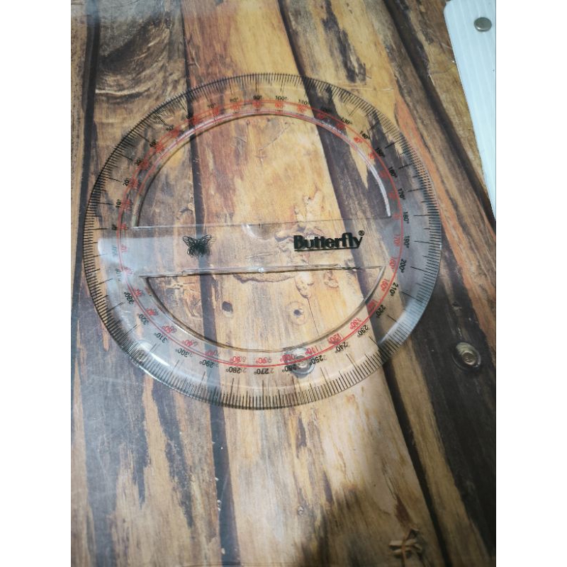 

Busur derajat/mistar lingkaran Butterfly 360°/15cm